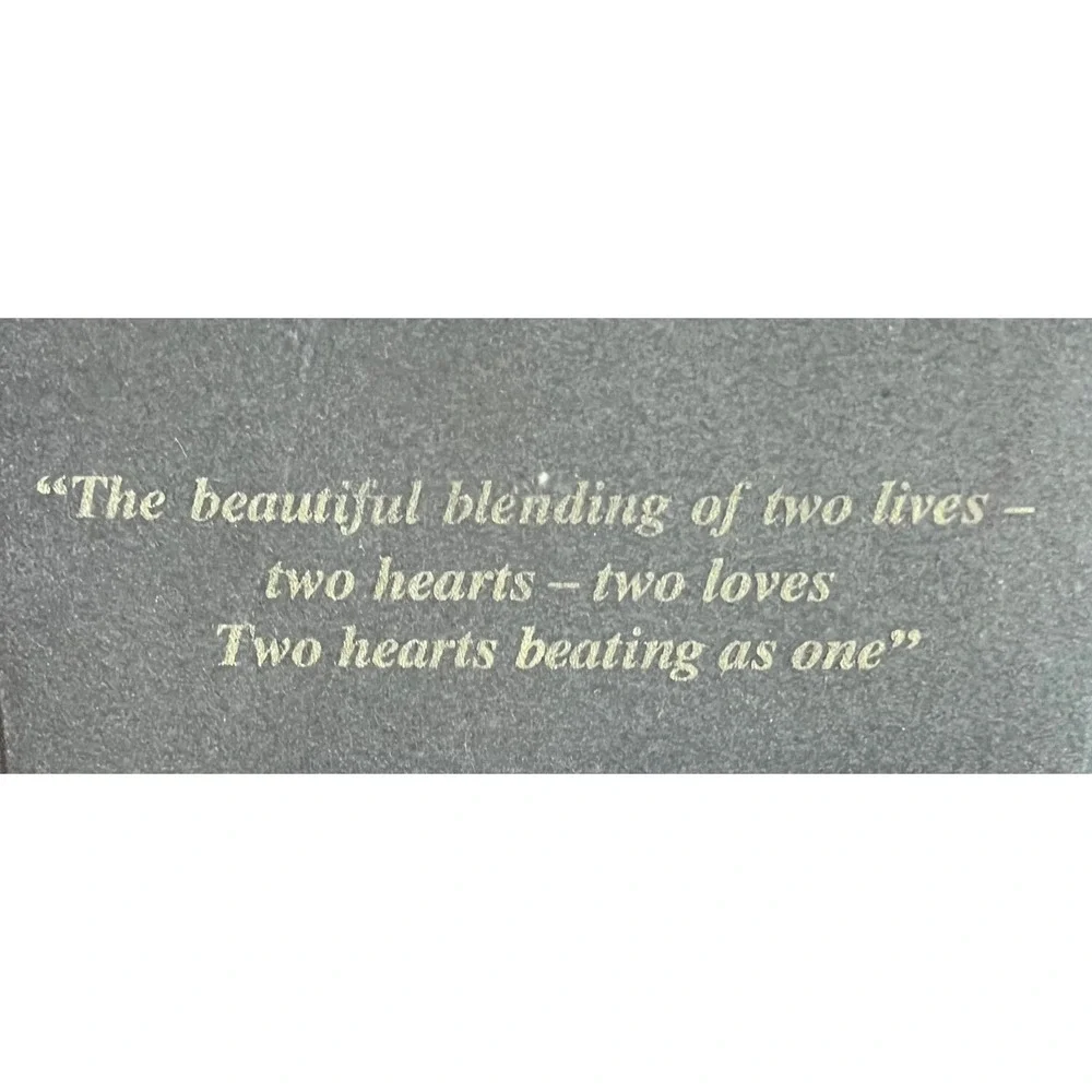Lenox Two Hearts Silver Plated Champagne Toasting Flutes Set of 2 With Box